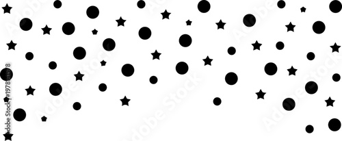 Festive falling confetti vector