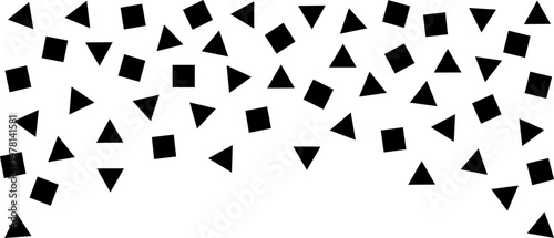 Festive falling confetti vector