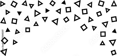 Festive falling confetti vector