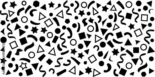 Festive falling confetti vector