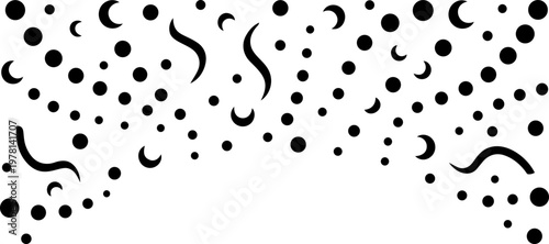 Festive falling confetti vector