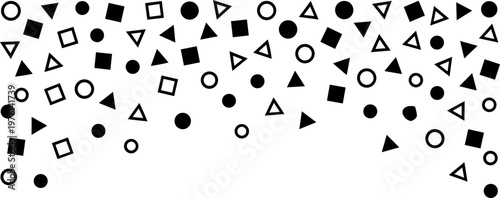 Festive falling confetti vector