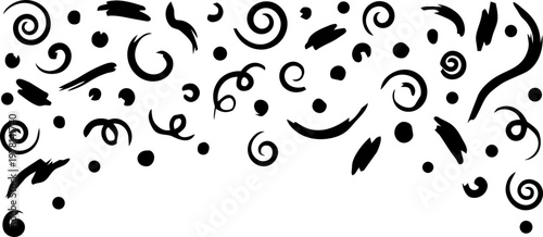 Festive falling confetti vector