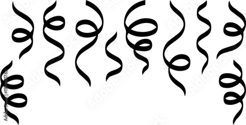 Festive falling confetti vector