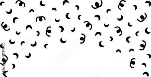 Festive falling confetti vector