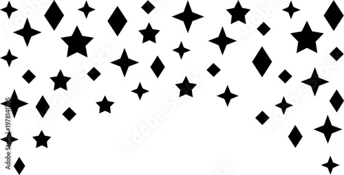 Festive falling confetti vector