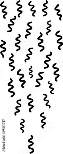 Festive falling confetti vector