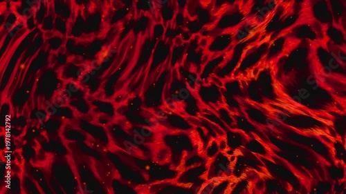 Vibrant red abstract background with dynamic swirling patterns