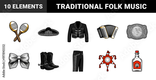 Mexican Mariachi Folk Music Assets