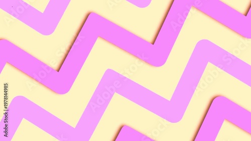 Vibrant pink and yellow chevron pattern background design