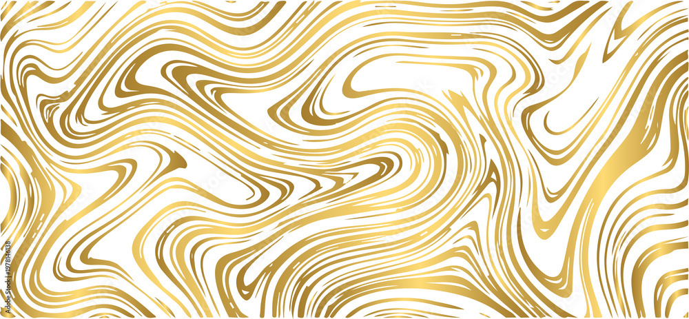 Obraz premium Abstract gold liquid marble texture luxury golden fluid background with flowing ondular lines
