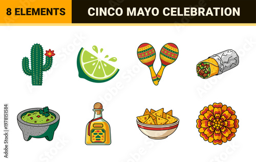 Mexican Fiesta Vector Asset Sheet