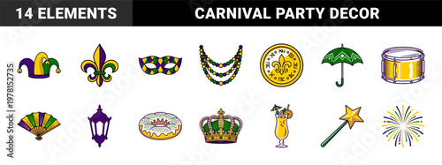 Mardi Gras Festival Carnival Assets