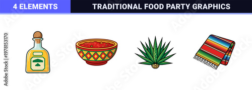 Mexican Fiesta Celebration Graphics
