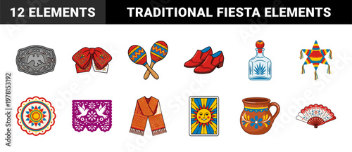 Mexican Fiesta Cultural Element Kit