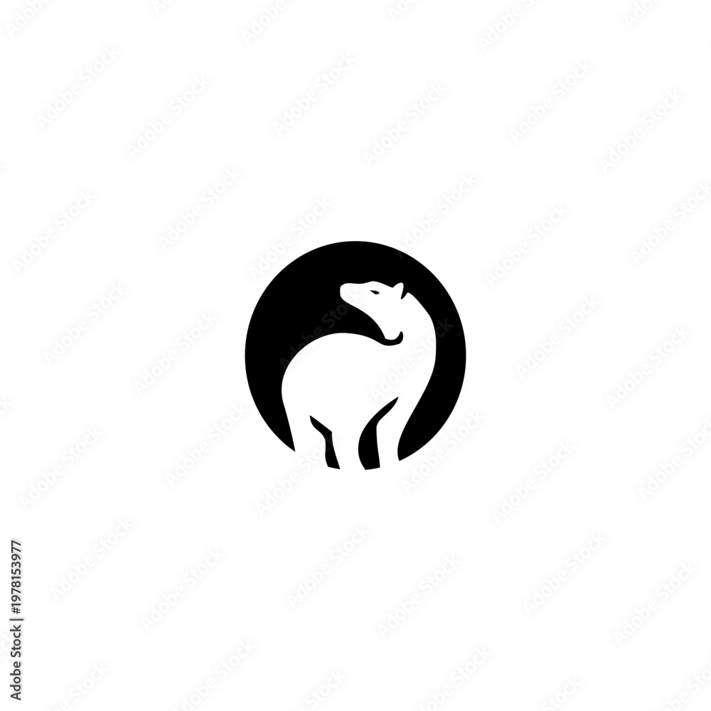 Obraz premium Polar Bear Animal Alphabet O ...