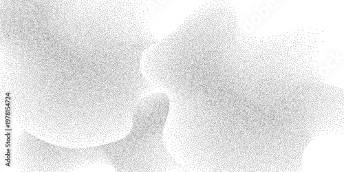 Illustration noise grain background, pointillism dots gradient or dotwork pattern, grain noise halftone or grainy texture, soft dotted gradient flow, vector illustration art