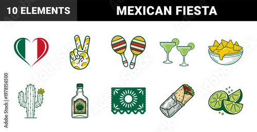 Mexican Fiesta Celebration Vector Assets