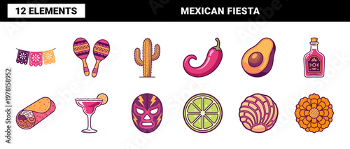 Mexican Fiesta Celebration Graphic Sheet