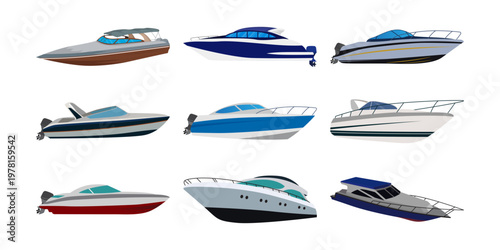 Speedboat Illustration