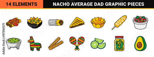Mexican Food Taco Father's Day Graphics