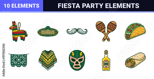 Mexican Fiesta Celebration Asset Set