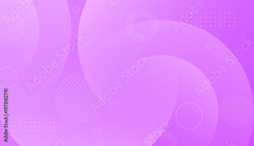Vibrant purple circles overlap in a graphic design element closely