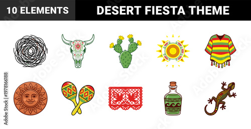 Mexican Fiesta Southwest Vector Assets