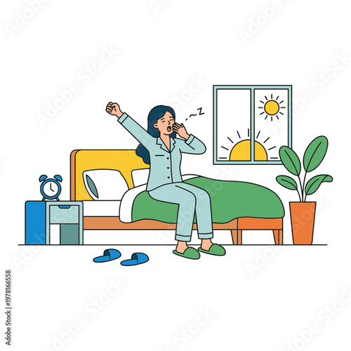 Illustration of Waking Up Early
