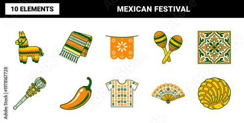 Cinco de Mayo Mexican Culture Elements