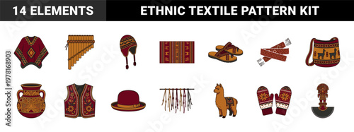 Andean Cultural Folk Art Textile Kit
