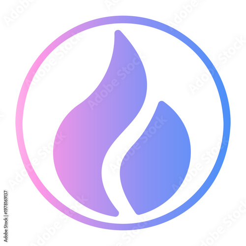 crypto Line Gradient Icon