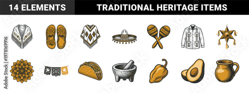 Mexican Heritage Cultural Graphic Sheet