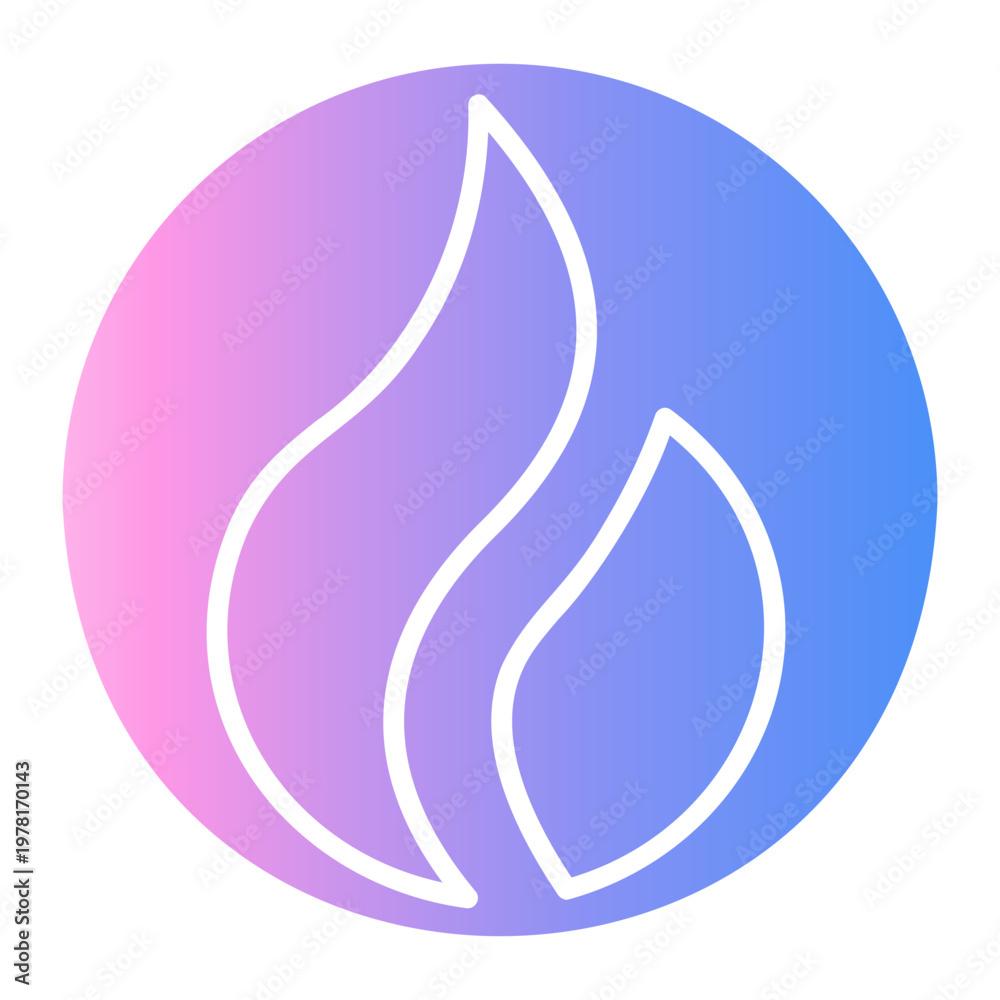 Naklejka premium crypto Gradient icon