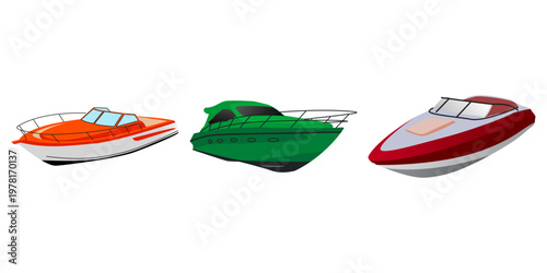 Speedboat Illustration