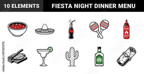 Mexican Food Fiesta Culinary Assets