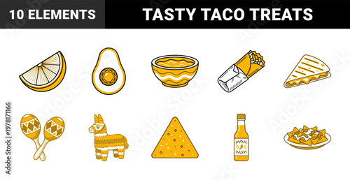 Mexican Food Fiesta Graphic Asset Sheet