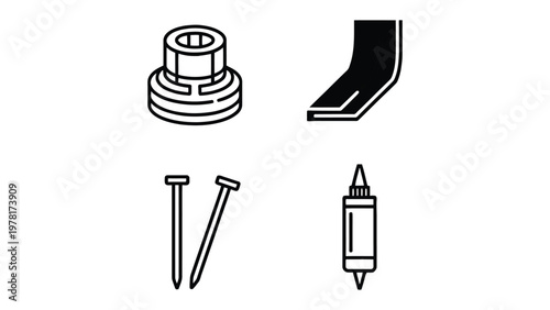 Precision Crafting: A meticulously crafted collection of tools, each with its unique form and purpose, stands as a testament to the art of craftsmanship and industry.