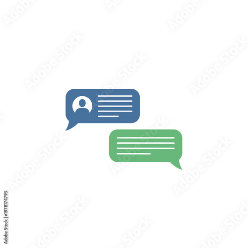 Chat speech bubbles conversation icons.