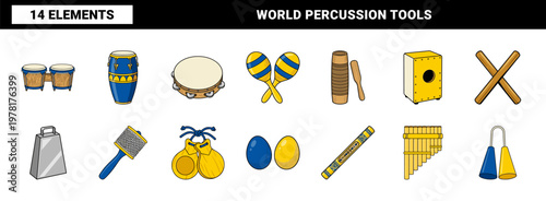 Ethnic Percussion Music Instrument Kit