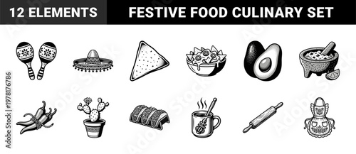 Mexican Fiesta and Kitchen Celebration Assets