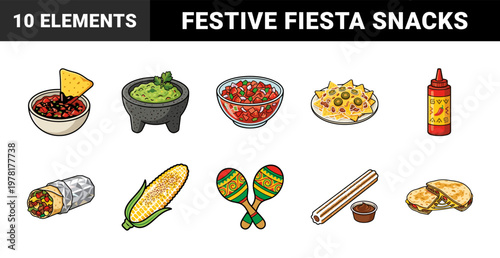 Mexican Food Fiesta Graphic Assets