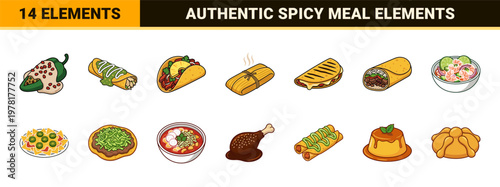 Mexican Culinary Food Elements