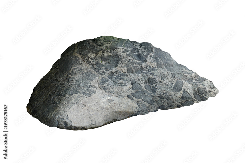 Fototapeta premium Rock isolated transparency background.