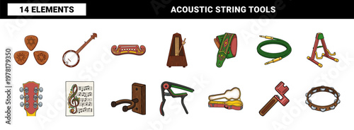 Mexican Folk Art Guitar Asset Sheet