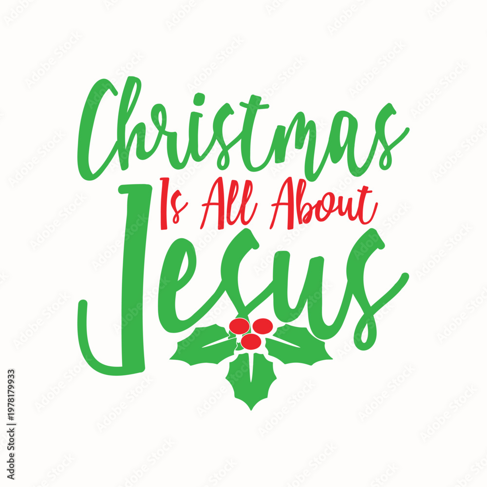 Fototapeta premium Christmas is all about Jesus