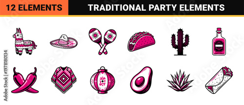 Traditional Mexican Fiesta Cultural Assets