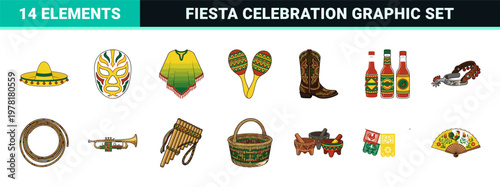Mexican Fiesta and Tradition Vector Kit