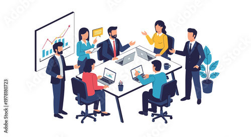 Business People in Meeting Room.