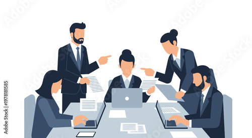 Business People Meeting Discussion.